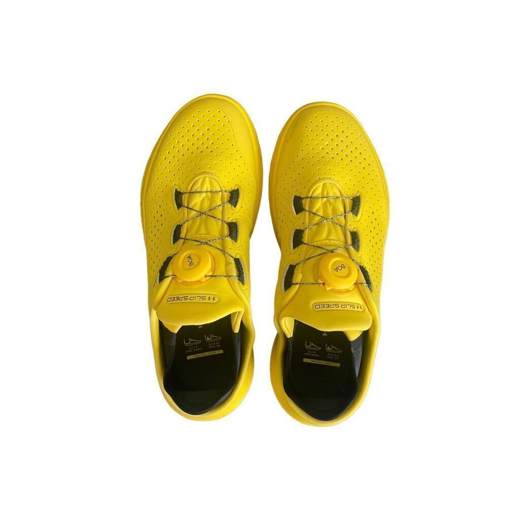 Under Armour Womens Yellow Round Toe UA SlipSpeed Sneaker Athletic Shoes Size m8